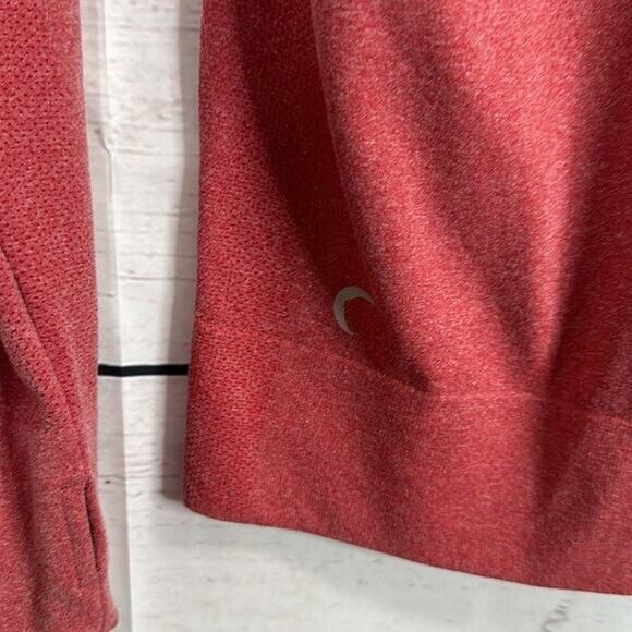 Zyia Performance Tee Shirt Womens Small Red Heathered Thumb Holes Compression - Picture 5 of 9